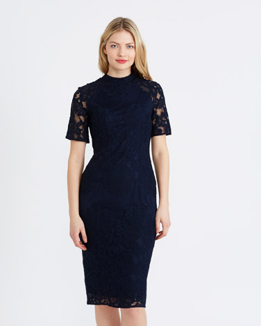 Gallery Fitted Lace Dress